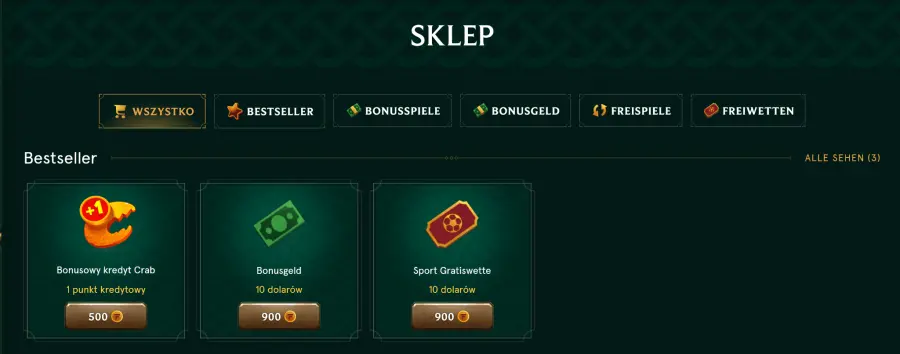 Casinia bonus bez depozytu